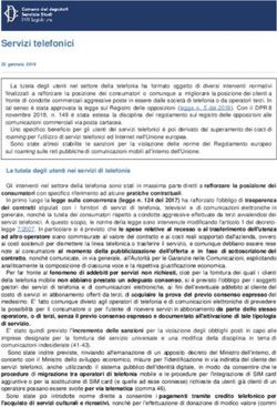 Servizi telefonici - Camera dei Deputati