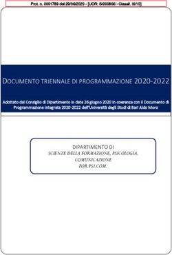 DOCUMENTO TRIENNALE DI PROGRAMMAZIONE 2020-2022 - UniBa