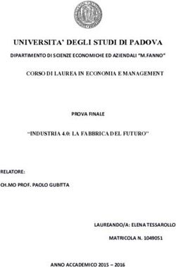 UNIVERSITA' DEGLI STUDI DI PADOVA - DIPARTIMENTO DI SCIENZE ECONOMICHE ED AZIENDALI "M.FANNO"