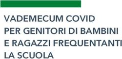 VADEMECUM COVID PER GENITORI DI BAMBINI E RAGAZZI FREQUENTANTI LA SCUOLA