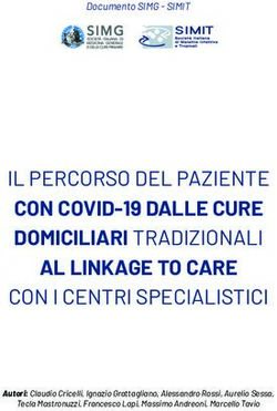 IL PERCORSO DEL PAZIENTE - CON COVID-19 DALLE CURE