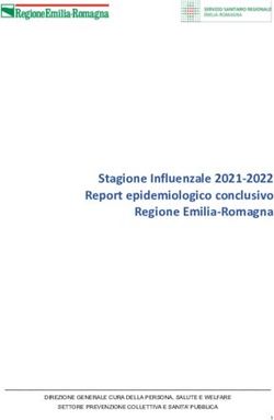 Stagione Influenzale 2021-2022 Report epidemiologico conclusivo Regione Emilia-Romagna