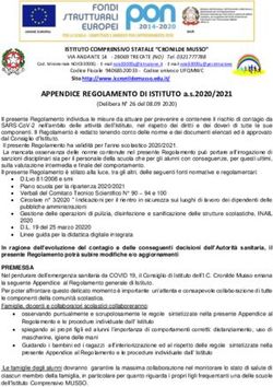 APPENDICE REGOLAMENTO DI ISTITUTO a.s.2020/2021