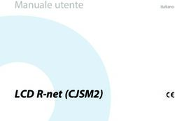 LCD R-net (CJSM2) - Manuale utente Italiano