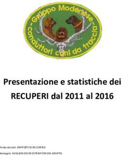 Presentazione e statistiche dei RECUPERI dal 2011 al 2016