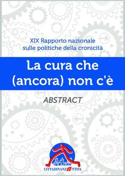 La cura che (ancora) non c'&egrave; - ABSTRACT - XIX Rapporto nazionale sulle politiche della cronicit&agrave; - Cittadinanzattiva