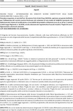 Definizione del sistema di certificazione e tracciabilit&agrave; dei prodotti a chilometro zero, di cui all'art. 2 comma per l'affidamento del servizio ...