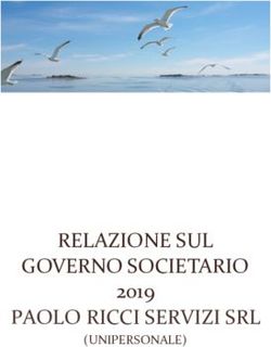 RELAZIONE SUL GOVERNO SOCIETARIO PAOLO RICCI SERVIZI SRL - 2019 (UNIPERSONALE) - Paolo Ricci ...