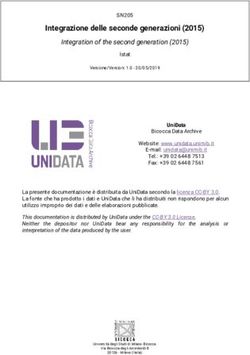 Integrazione delle seconde generazioni (2015) - UniData ...