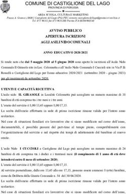 AVVISO PUBBLICO APERTURA ISCRIZIONI AGLI ASILI NIDO COMUNALI - Comune di ...