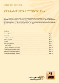 VERSAMENTO ACCONTO IVA - Circolari Speciali - Studio Rivoira