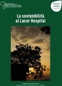 La sostenibilit&agrave; al Lacor Hospital - Dossier ambiente gennaio 2022 - Fondazione Corti