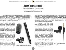 SESTA RIFLESSIONE - Ambisonic, Olofonia e Virtual Reality - TOLOMEO PRODUZIONI
