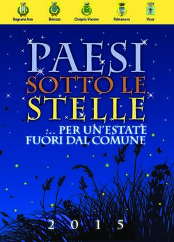 Paesi stelle sotto le - per un'estate fuori dal comune - Comune di Chiopris Viscone