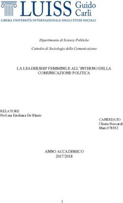 LA LEADERSHIP FEMMINILE ALL'INTERNO DELLA COMUNICAZIONE POLITICA - ANNO ACCADEMICO RELATORE Prof.ssa Emiliana De Blasio