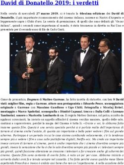 David di Donatello 2019: i verdetti