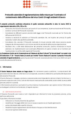 Protocollo aziendale di regolamentazione delle misure per il contrasto e il contenimento della diffusione del virus Covid-19 negli ambienti di lavoro