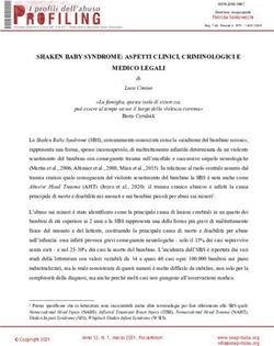 SHAKEN BABY SYNDROME: ASPETTI CLINICI, CRIMINOLOGICI E MEDICO LEGALI - CNR Solar