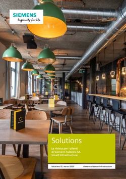Solutions La rivista per i clienti di Siemens Svizzera SA Smart Infrastructure - Siemens Schweiz AG