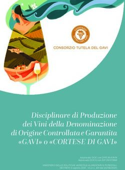 Disciplinare di Produzione dei Vini della Denominazione di Origine Controllata e Garantita