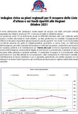 Indagine civica su piani regionali per il recupero delle Liste d'attesa e sui fondi ripartiti alle Regioni Ottobre 2021