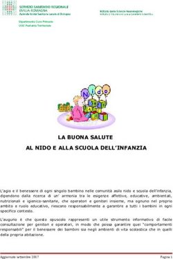 LA BUONA SALUTE AL NIDO E ALLA SCUOLA DELL'INFANZIA - Comune ...