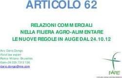 ARTICOLO 62 RELAZIONI COMMERCIALI NELLA FILIERA AGRO-ALIMENTARE LE NUOVE REGOLE IN AUGE DAL 24.10.12