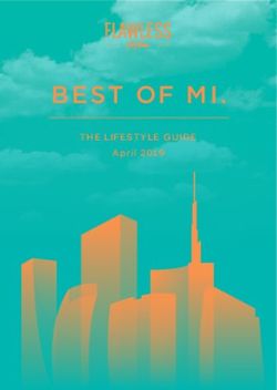 BEST OF MI. THE LIFEST YLE GUIDE - April 2019 - Flawless Milano