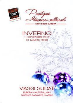 INVERNO 1 NOVEMBRE 2019 - VIAGGI GUIDATI - Caldana International