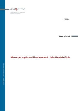 Misure per migliorare il funzionamento della Giustizia Civile - 7/2021 Note e Studi
