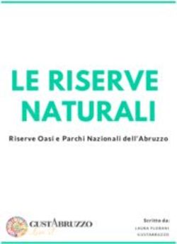 LE RISERVE NATURALI Riserve Oasi e Parchi Nazionali dell'Abruzzo - Scritto da: Gustabruzzo