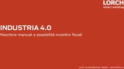INDUSTRIA 4.0 Macchine manuali e possibilit&agrave; incentivi fiscali - Lorch Schwei&szlig;technik GmbH