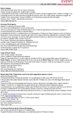 EVENTI info: tel. 0541 53399 - www.riminiturismo.it - Rimini turismo