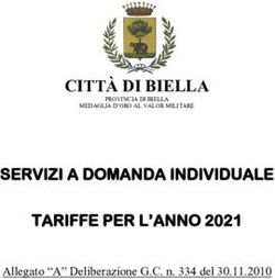 CITT&Agrave; DI BIELLA SERVIZI A DOMANDA INDIVIDUALE TARIFFE PER L'ANNO 2021 - Allegato "A" Deliberazione G.C. n. 334 del 30.11.2010