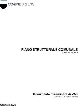 PIANO STRUTTURALE COMUNALE - L.R.T. n. 65/2014 - Documento Preliminare di VAS - Comune di Siena