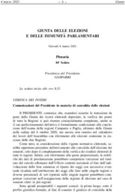 GIUNTA DELLE ELEZIONI E DELLE IMMUNITA' PARLAMENTARI - Senato