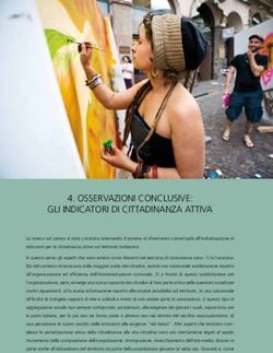 OSSERVAZIONI CONCLUSIVE: GLI INDICATORI DI CITTADINANZA ATTIVA