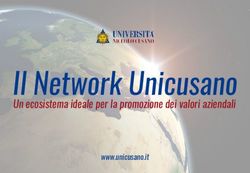Il Network Unicusano Un ecosistema ideale per la promozione dei valori aziendali - www.unicusano.it