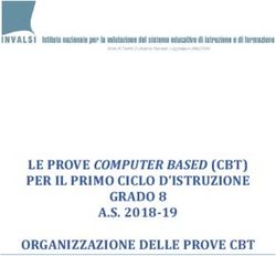 LE PROVE COMPUTER BASED (CBT) PER IL PRIMO CICLO D'ISTRUZIONE GRADO 8 A.S. 2018-19 ORGANIZZAZIONE DELLE PROVE CBT - Edscuola