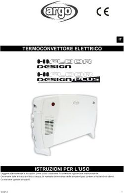TERMOCONVETTORE ELETTRICO - ISTRUZIONI PER L'USO - Argoclima