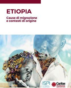 ETIOPIA Cause di migrazione e contesti di origine - Caritas Inmigration