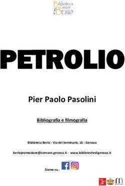 PETROLIO Pier Paolo Pasolini - Bibliografia e filmografia - Biblioteche di Genova