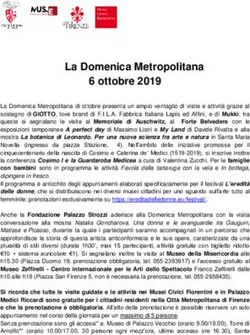 La Domenica Metropolitana 6 ottobre 2019 - Citt&agrave; ...