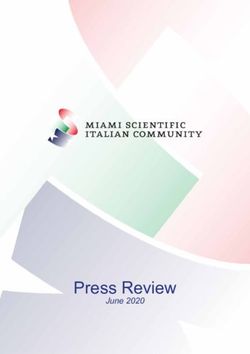 Press Review June 2020 - Miami Scientific Italian Community
