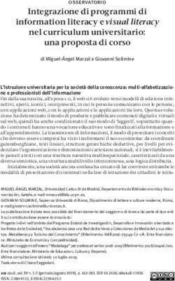 Integrazione di programmi di information literacy e visual literacy nel curriculum universitario: una proposta di corso