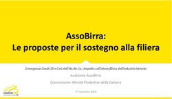 AssoBirra: Le proposte per il sostegno alla filiera - Emergenza Covid-19 e Crisi dell'Ho.Re.Ca.: impatto sull'intera filiera dell'industria ...