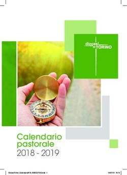 Calendario pastorale 2018 2019 - Diocesi di Torino