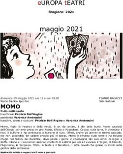 MAGGIO 2021 EUROPA TEATRI - EUROPA-TEATRI
