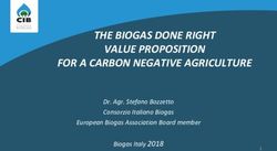 THE BIOGAS DONE RIGHT VALUE PROPOSITION FOR A CARBON NEGATIVE AGRICULTURE - Dr. Agr. Stefano Bozzetto Consorzio Italiano Biogas European Biogas ...
