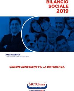 2019 BILANCIO SOCIALE - CREARE BENESSERE FA LA DIFFERENZA - MUTUIcasa